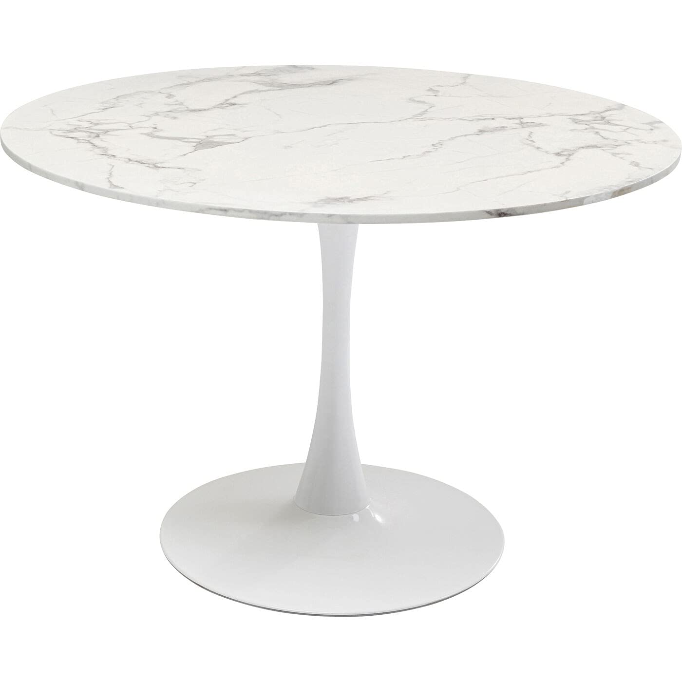 kare-design-schickeria-esstisch-rund-wei-marmor-optik-d110-cm image 1