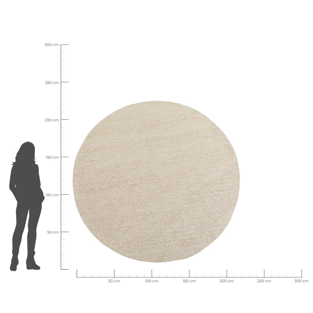 kare-design-teppich-boucara-creme-200x200-cm-rund image 2