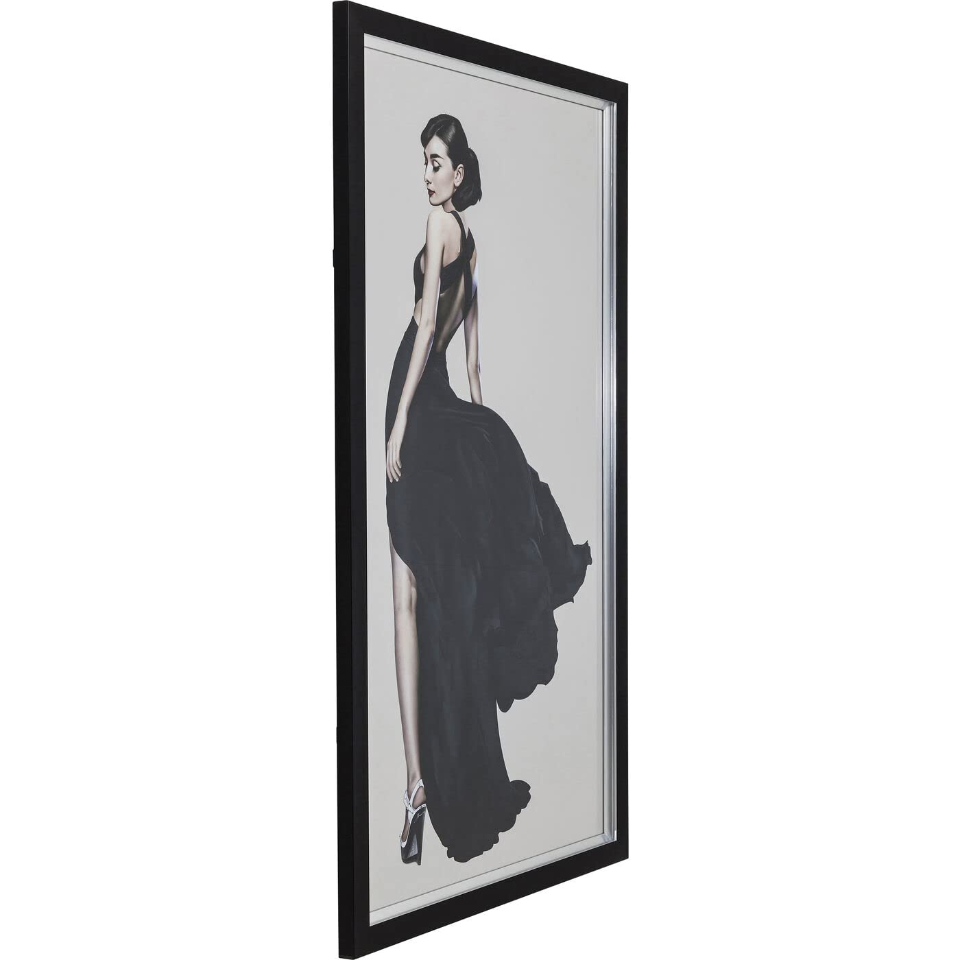 kare-design-bild-frame-diva-audrey-hepburn-schwarz-gerahmt-172x108-cm image 3