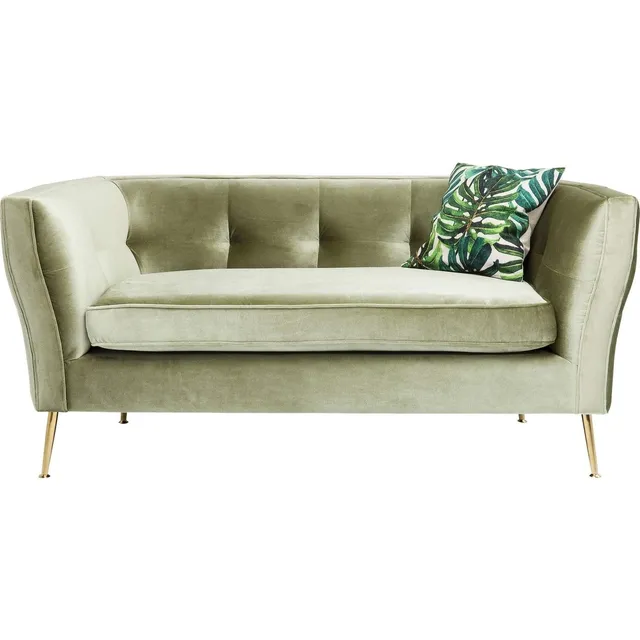 kare-design-rimini-2-sitzer-sofa-gr-n-samt-look-170x86cm image 1