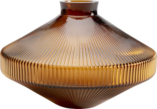kare-design-vase-daphne-braun-blumenvase-aus-glas-h-he-24-cm-gemustert image 6