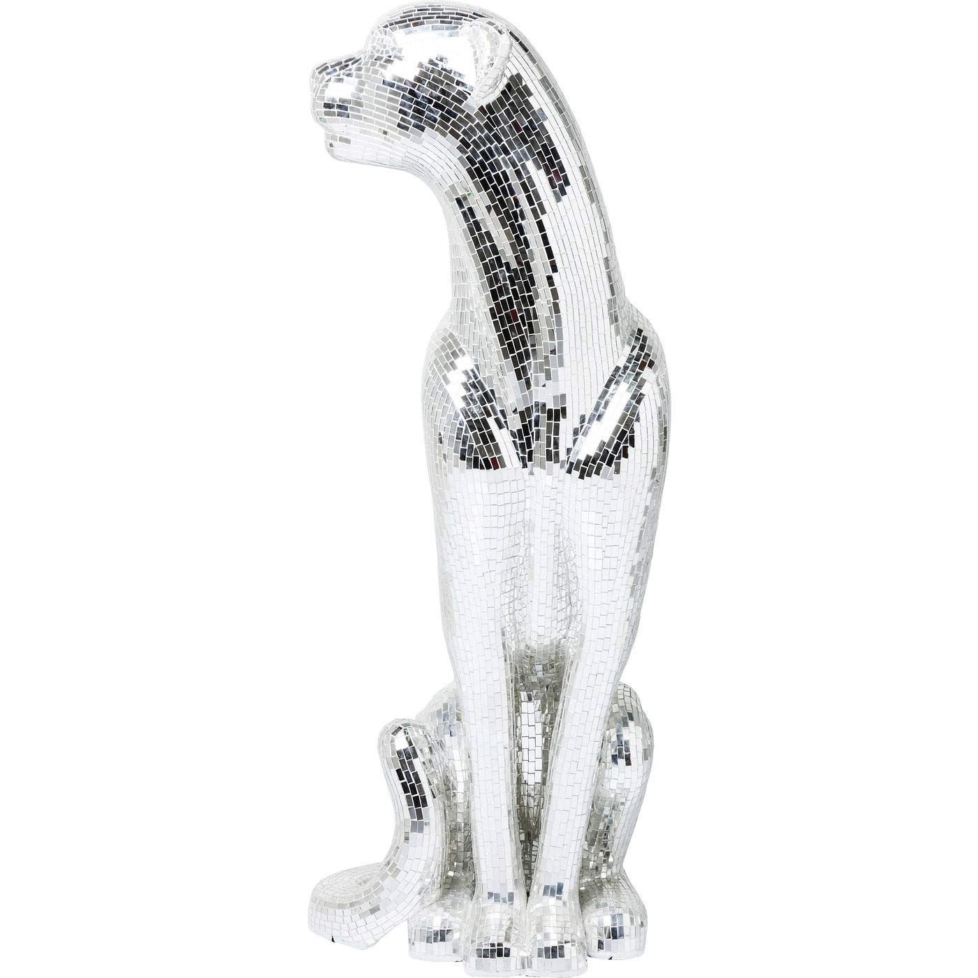 kare-design-welcome-panther-links-xl-silber-mosaik-dekofigur-150x68x55-cm image 7