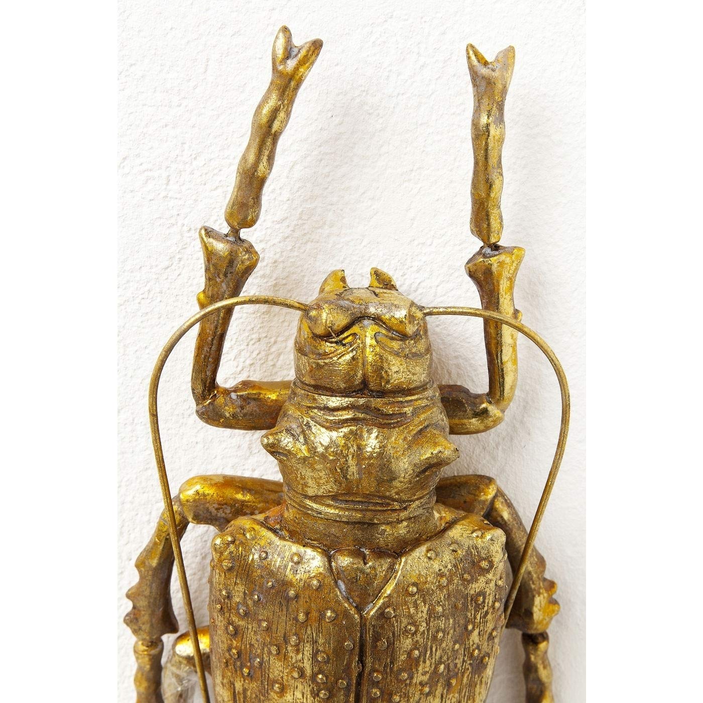kare-design-longicorn-beetle-wandschmuck-gold-7x15x27-cm image 4
