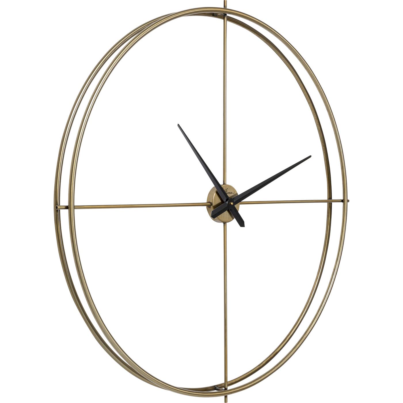 playmobil-kare-design-wanduhr-simple-pure-brass-gold-95-cm-metall-quarzuhr image 3