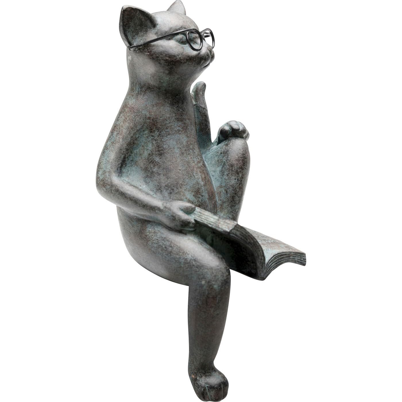 kare-design-deko-figur-cats-life-grau-schwarz-28x12x6-cm image 5