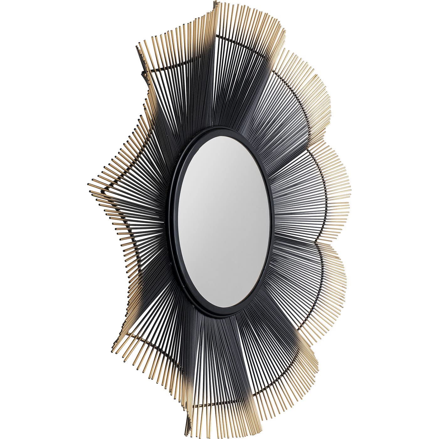 kare-design-wandspiegel-sunflower-81-cm-sonnenspiegel-schwarz-gold-handarbeit image 3
