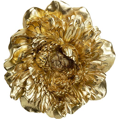 kare-design-wandschmuck-peony-wanddeko-blume-gold-50x50x12-cm image 5