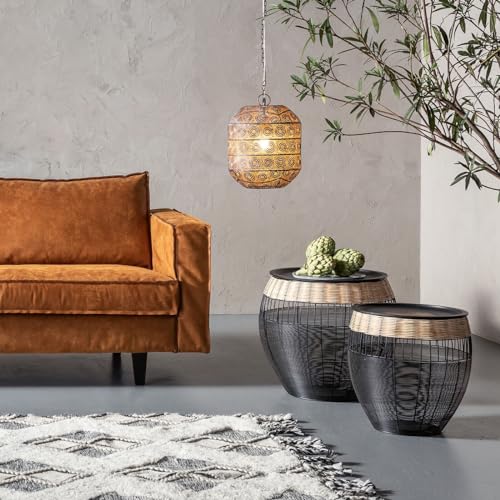 kare-design-african-drums-beistelltisch-2er-set-schwarz-braun-48x46x46-cm image 7
