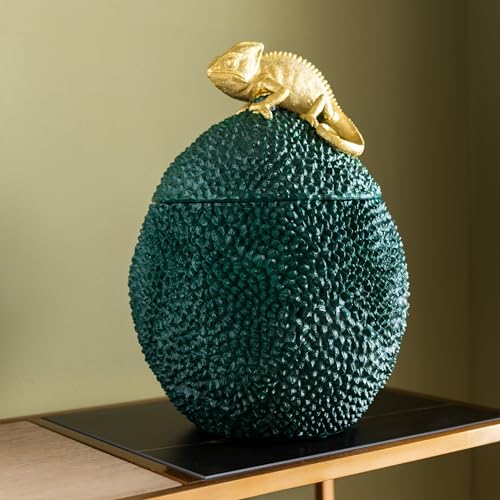 kare-design-dekobox-cham-leon-34-gold-dekorative-dose-dunkelgr-n-einheitsgr-e image 8