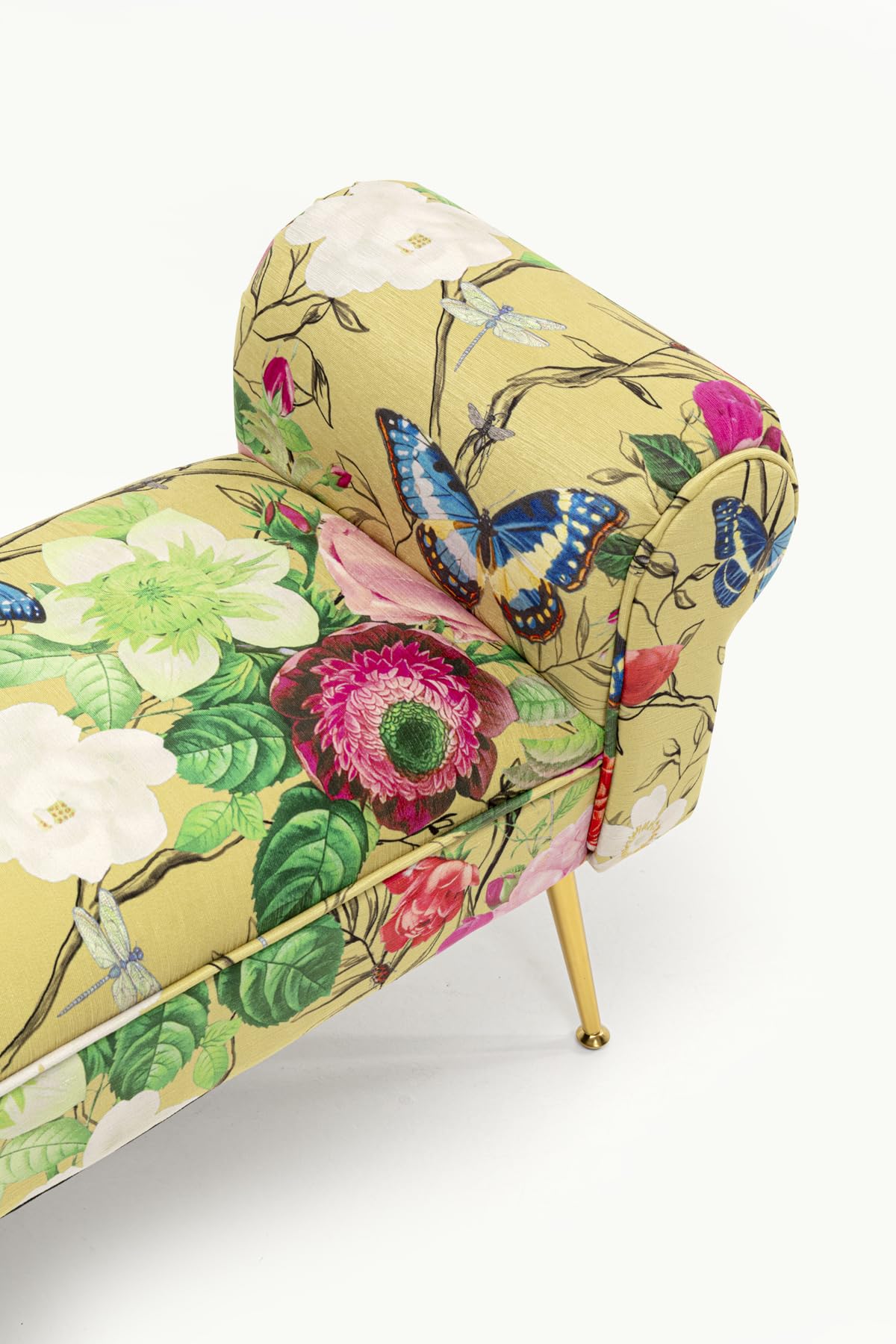 kare-design-wing-flower-fever-sitzbank-gelb-mit-blumen-motiv-sitzh-he-39-cm image 2
