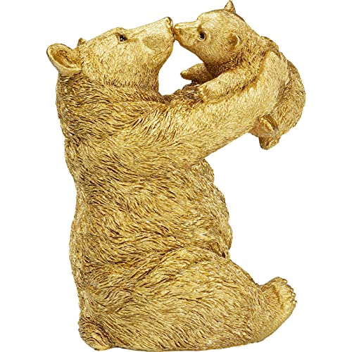kare-design-dekofigur-bear-lucky-mom-gold-27-cm-handbemalter-b-r image 7