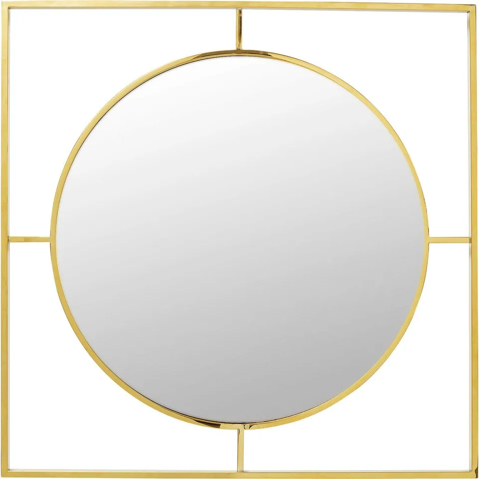 kare-design-spiegel-standford-gold-runder-wandspiegel-90-cm-mit-edelstahl-rahmen image 1