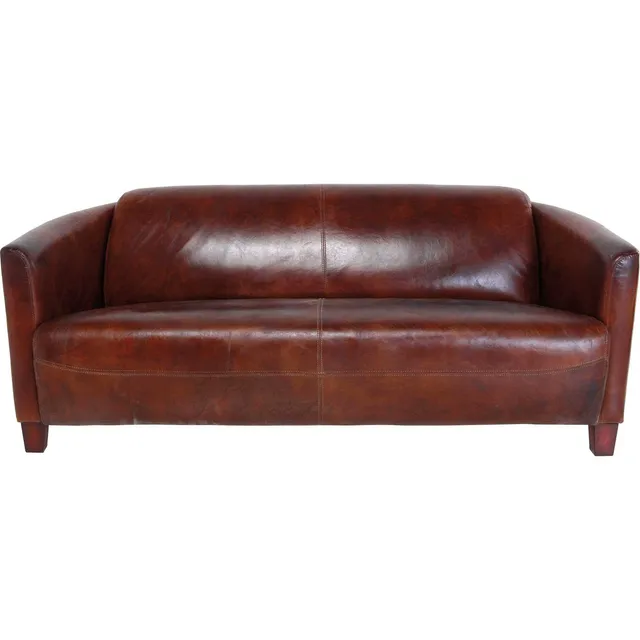 kare-design-sofa-cigar-lounge-2-3-sitzer-ledersofa-cognac-braun-176-cm image 1