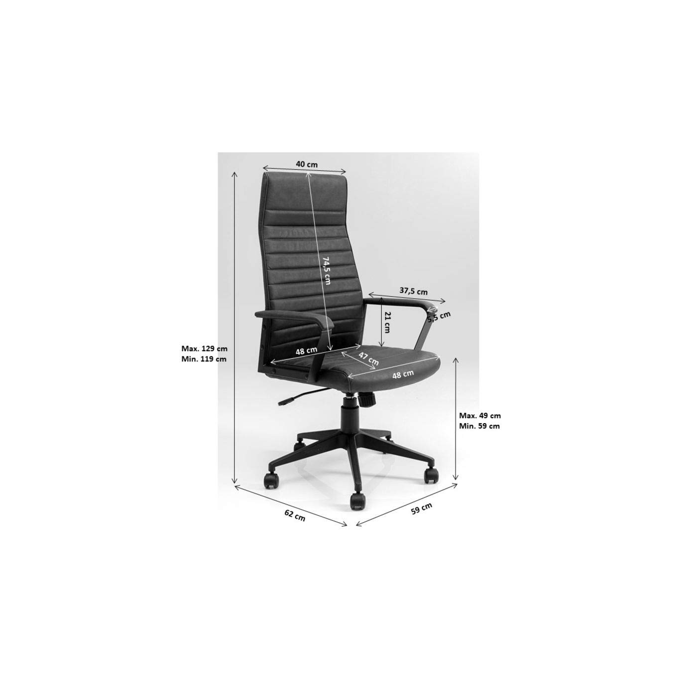 kare-design-labora-b-rostuhl-braun-drehbar-129x62x59-cm image 3