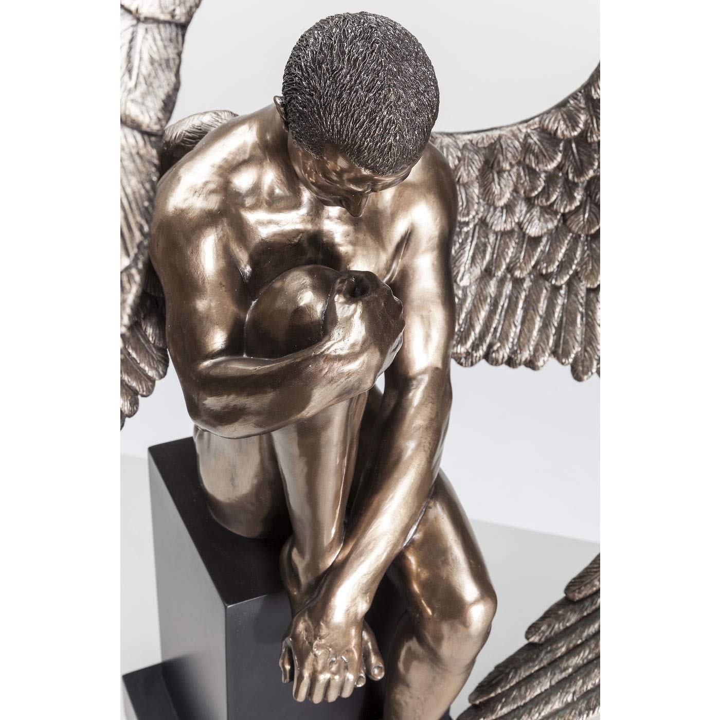 kare-design-nude-sad-angel-dekofigur-sitzender-engel-braun-63x48x32-cm image 5