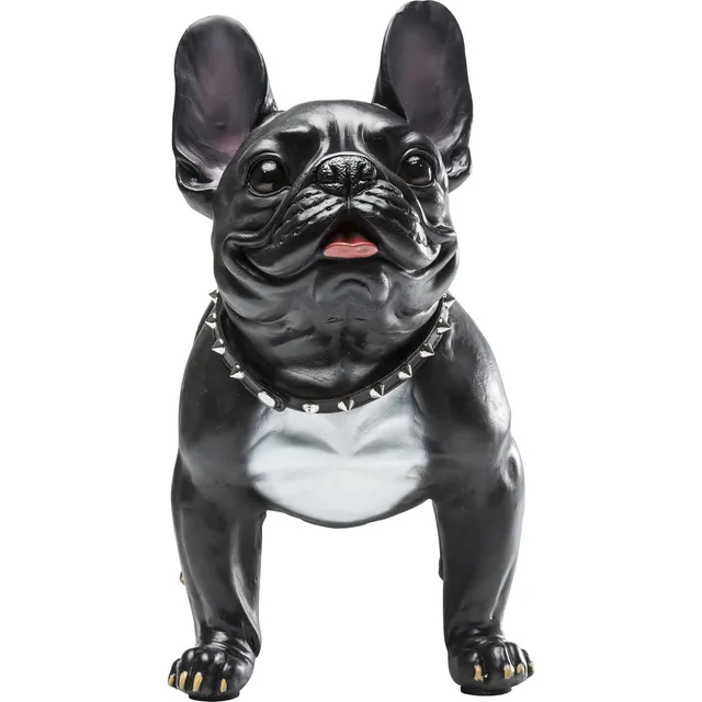 kare-design-gangster-dog-deko-figur-mops-schwarz-40x50x24-cm image 1