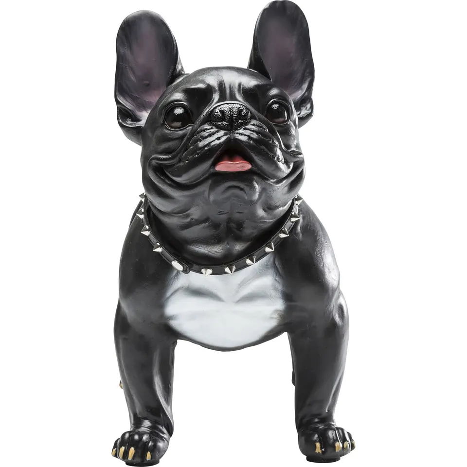 kare-design-gangster-dog-deko-figur-mops-schwarz-40x50x24-cm image 1