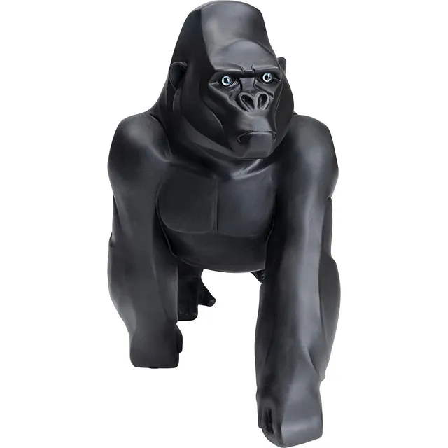 kare-design-deko-figur-proud-gorilla-48-cm-schwarz-kunststein image 1