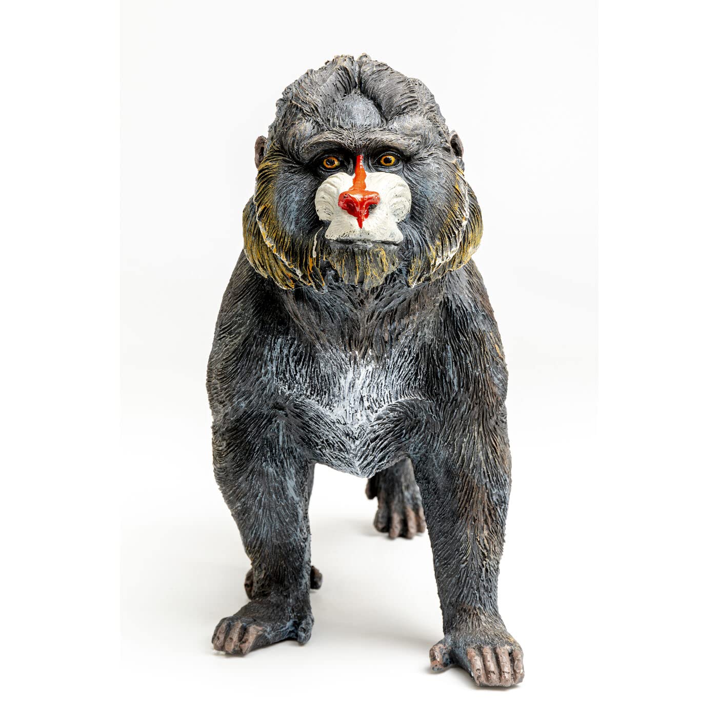 kare-design-figur-walking-mandrill-47cm-deko-skulptur-37x47x19cm-bunt image 1