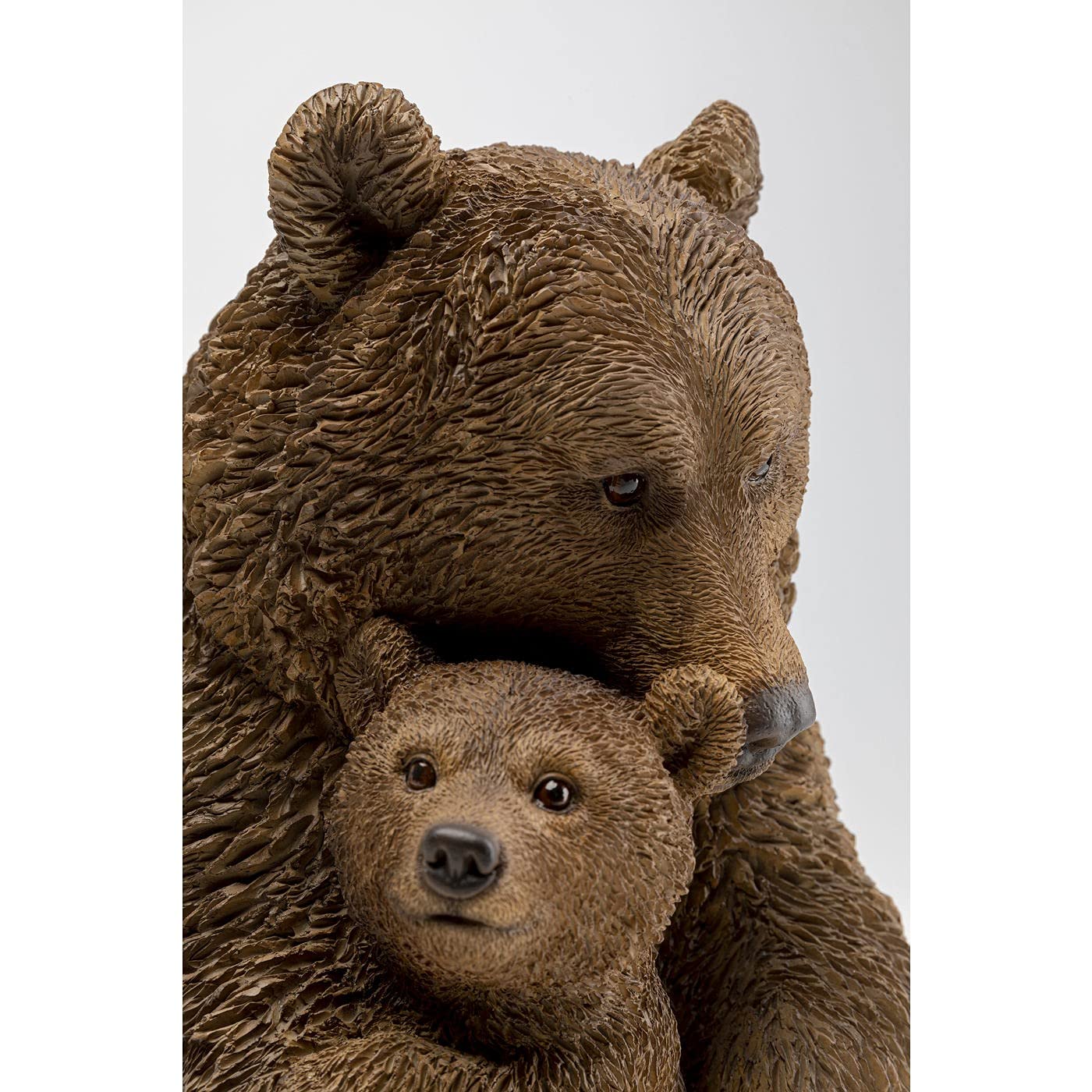 kare-design-deko-b-r-26-cm-b-renmama-mit-baby-aus-kunstharz-braun image 2