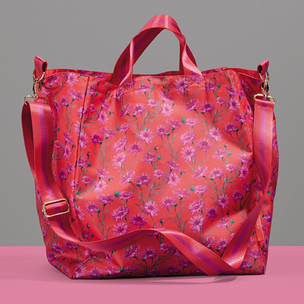 cedon-easy-shopper-bag-pink-bloom-einkaufstasche-34-x-38-x-24-cm image 2