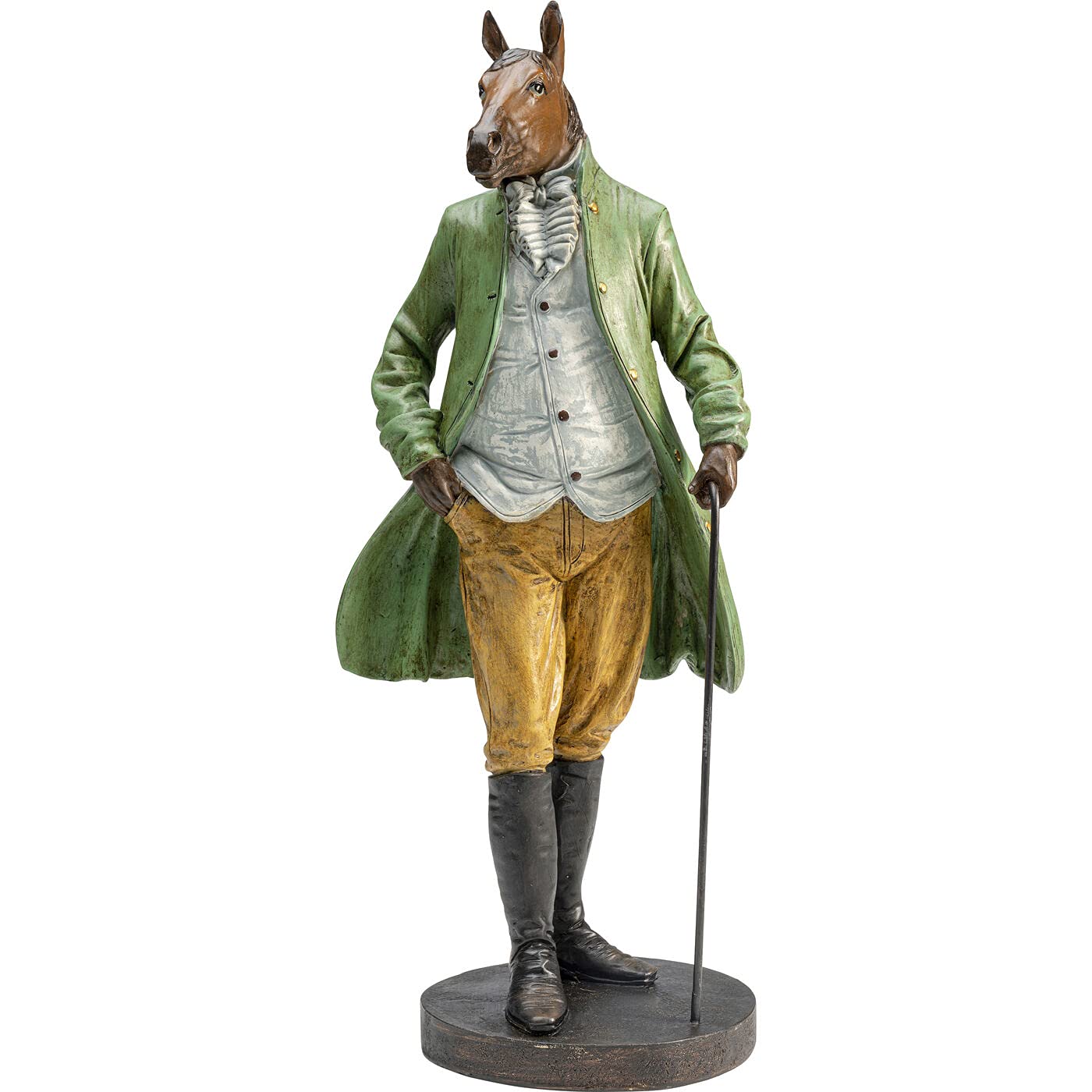 kare-design-figur-sir-horse-standing-deko-pferd-44x17x13-cm-gr-n-bunt image 3