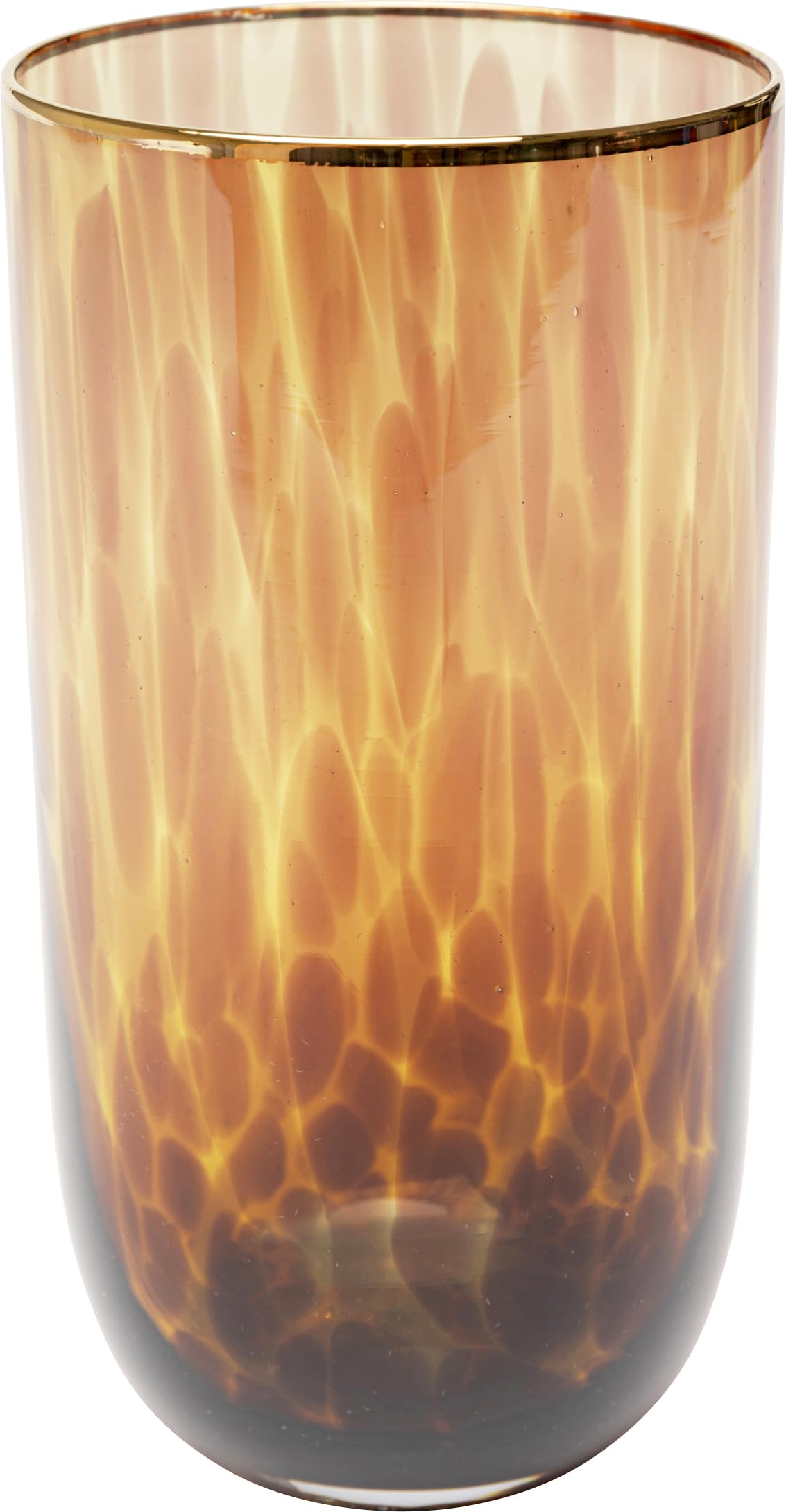 kare-design-glas-caramel-longdrinkglas-set-4-teilig-braun-400-ml-mit-goldrand image 2