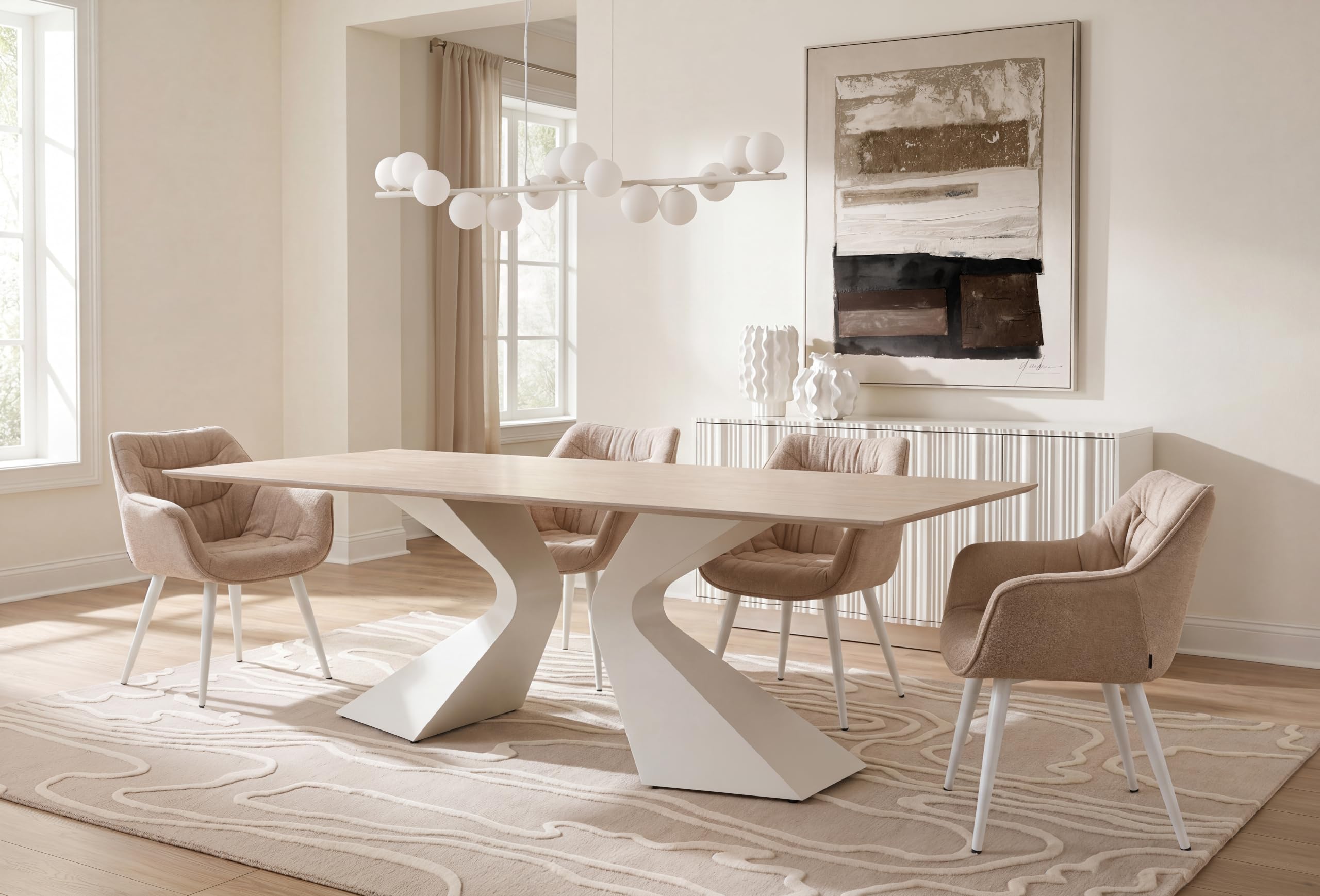 kare-design-gloria-esstisch-travertin-greige-200x100-cm-h-he-75-cm image 2