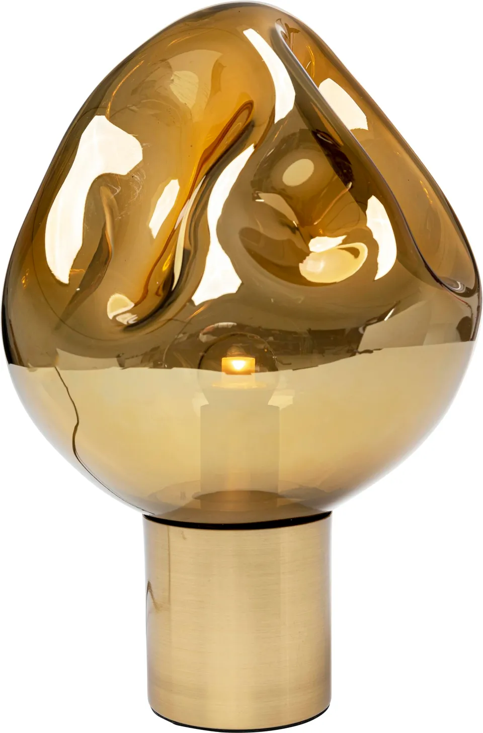 kare-design-tischlampe-dough-gold-designer-desk-lamp-glas-38x25x25-cm image 1
