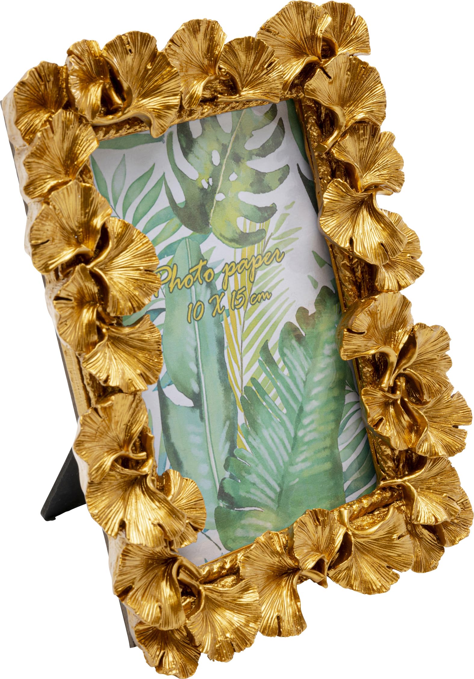 kare-design-bilderrahmen-ginkgo-leaf-10x15-cm-gold image 2