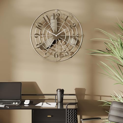 kare-design-wanduhr-fan-blade-silber-61-cm-metall image 7