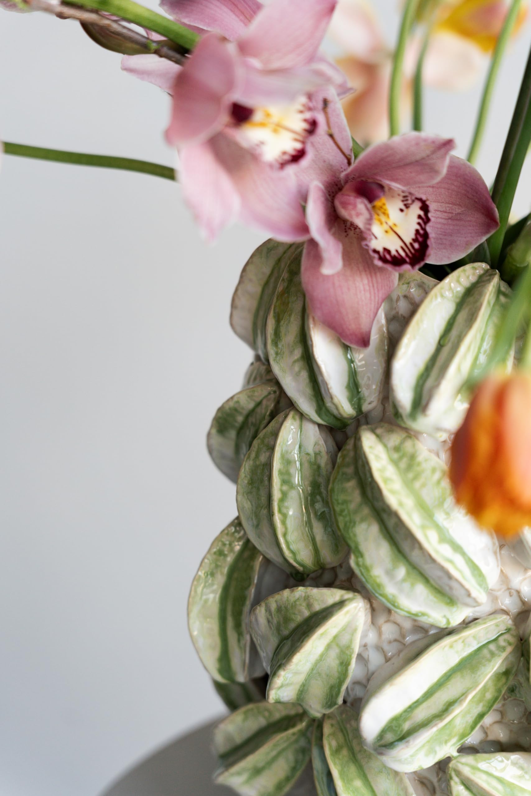 kare-design-vase-carambola-gr-n-deko-vase-steinzeug-36-5-cm-mit-frucht-motiv image 4