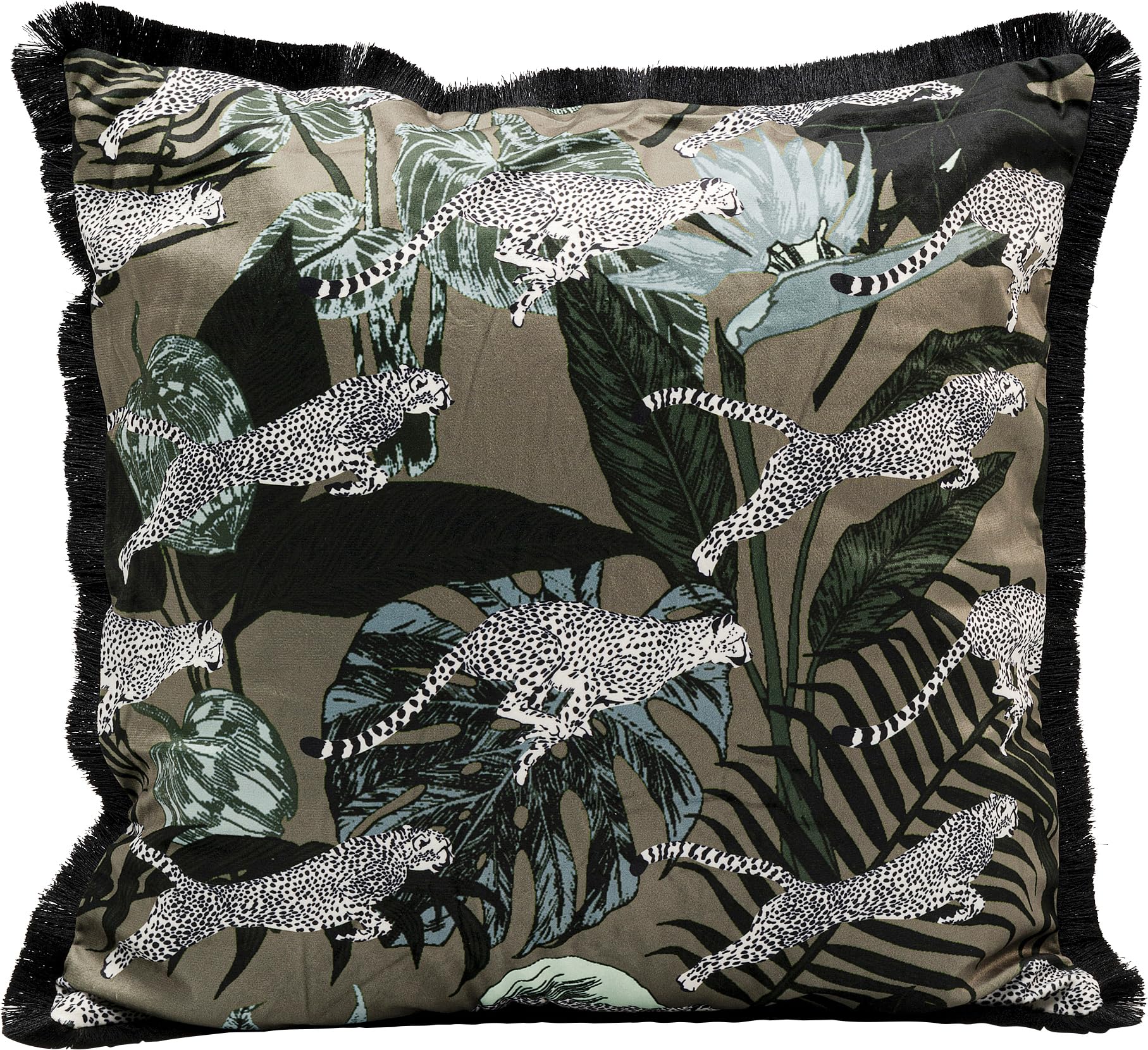 kare-design-running-chetahs-kissen-45x45-cm-gr-n-mit-rei-verschluss image 7