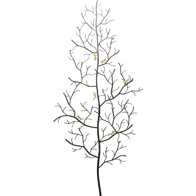 kare-design-ants-on-a-tree-wandgarderobe-xl-160x69x8-cm-schwarz-gold image 1