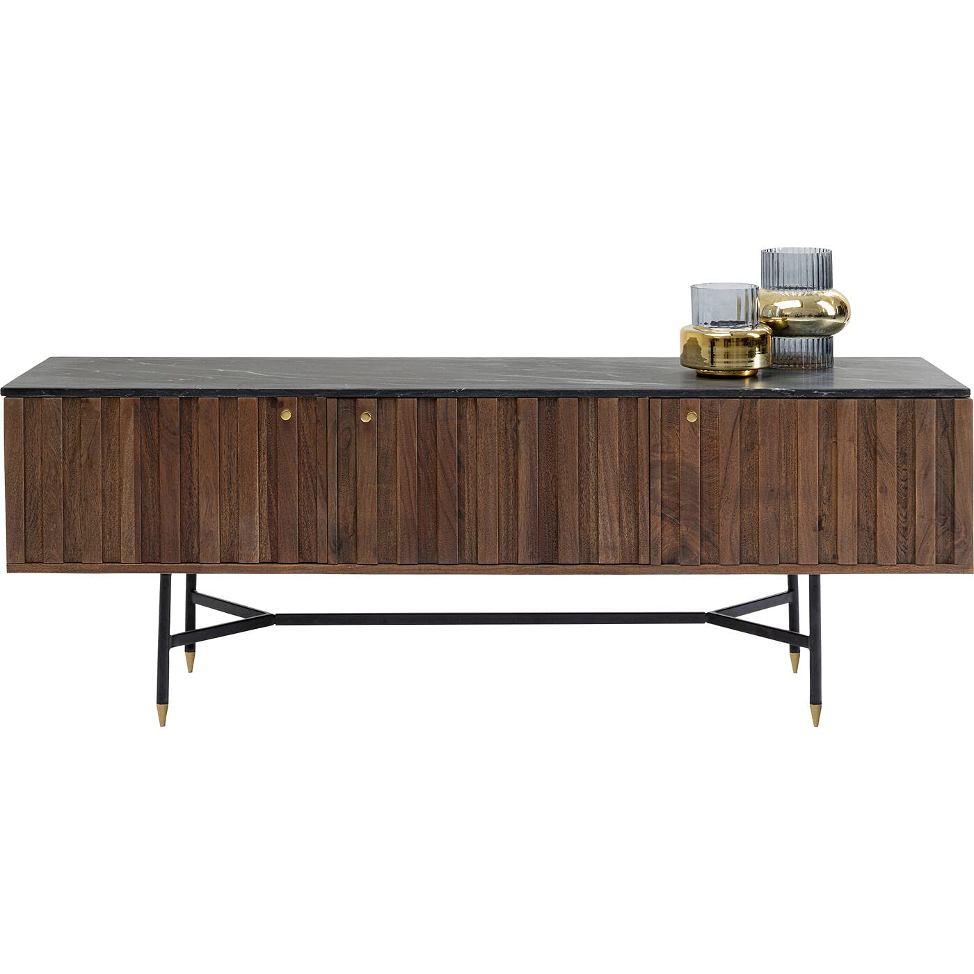 kare-design-apiano-lowboard-55x150x40-cm-braun-schwarz-tv-konsole-3-t-ren image 6