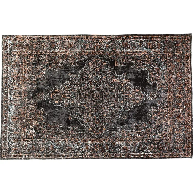 kare-design-teppich-kelim-pop-rockstar-schwarz-braun-300x200-cm image 1