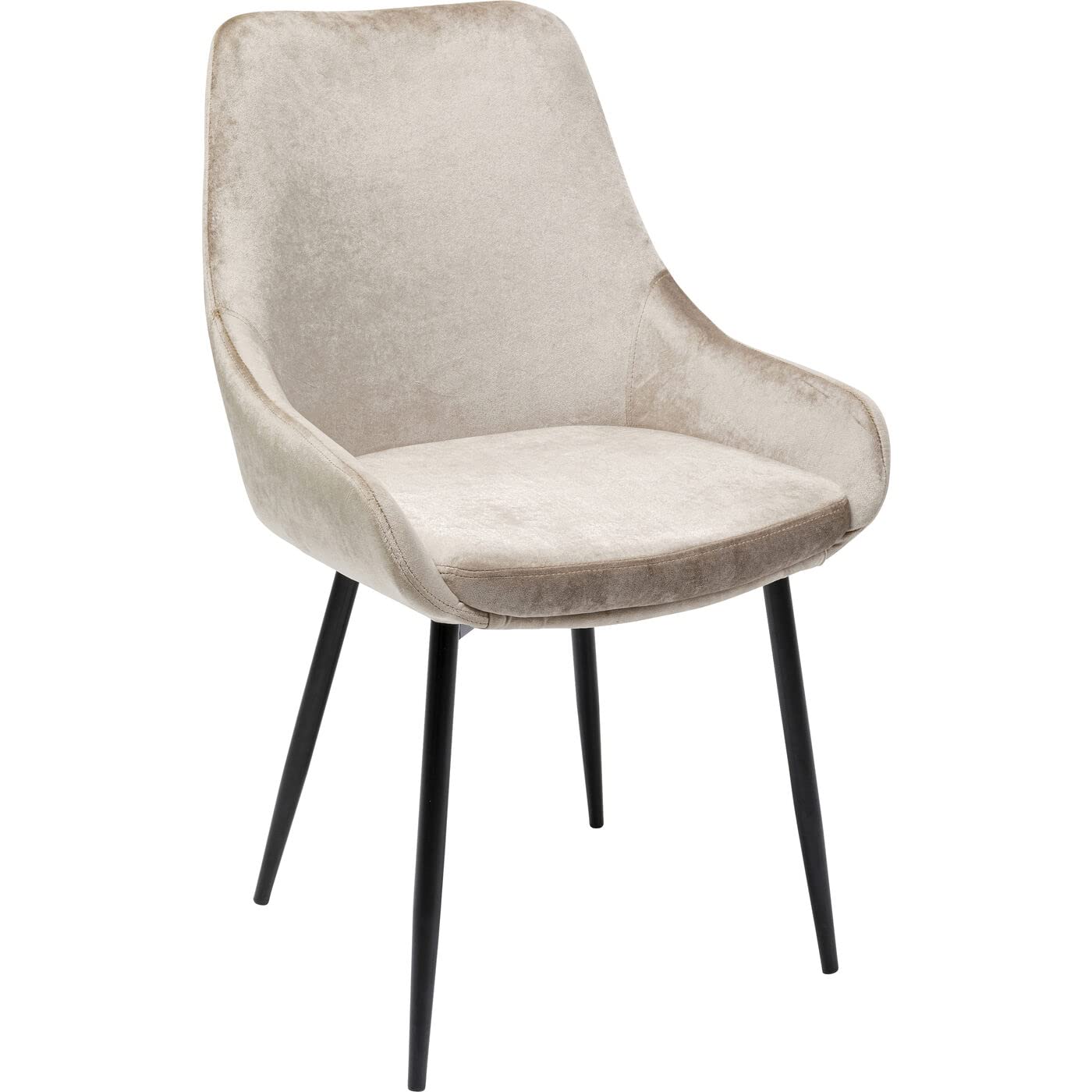 kare-design-east-side-pearl-esszimmerstuhl-champagne-samtoptik-89x52x60-cm image 5