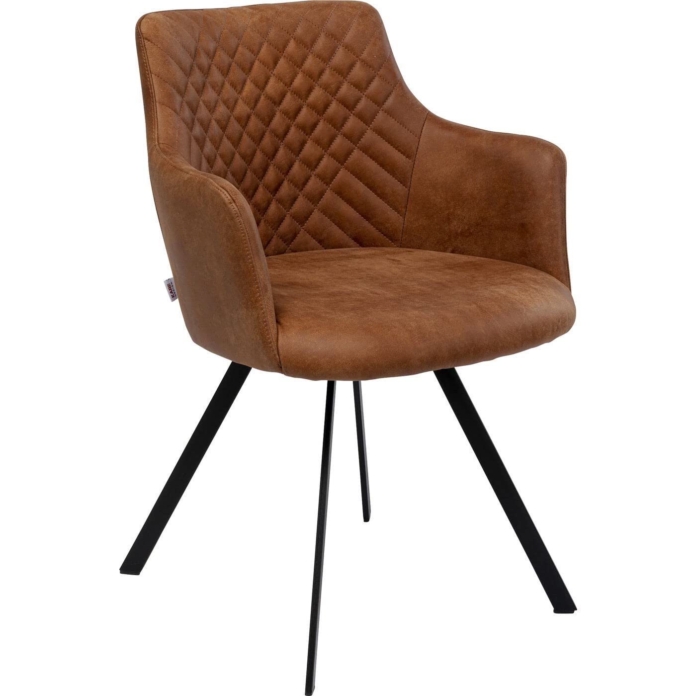 kare-design-drehstuhl-coco-braun-esszimmerstuhl-360-drehbar-84x53x60cm image 6