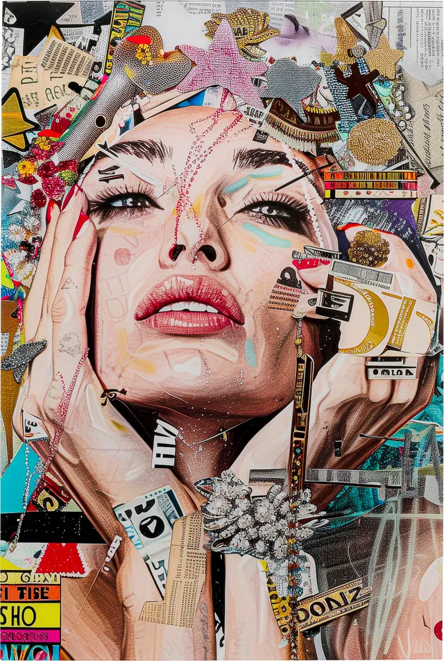 kare-design-glasbild-artsy-portrait-mehrfarbig-wandbild-80-x-120-cm-aus-esg-sich image 1
