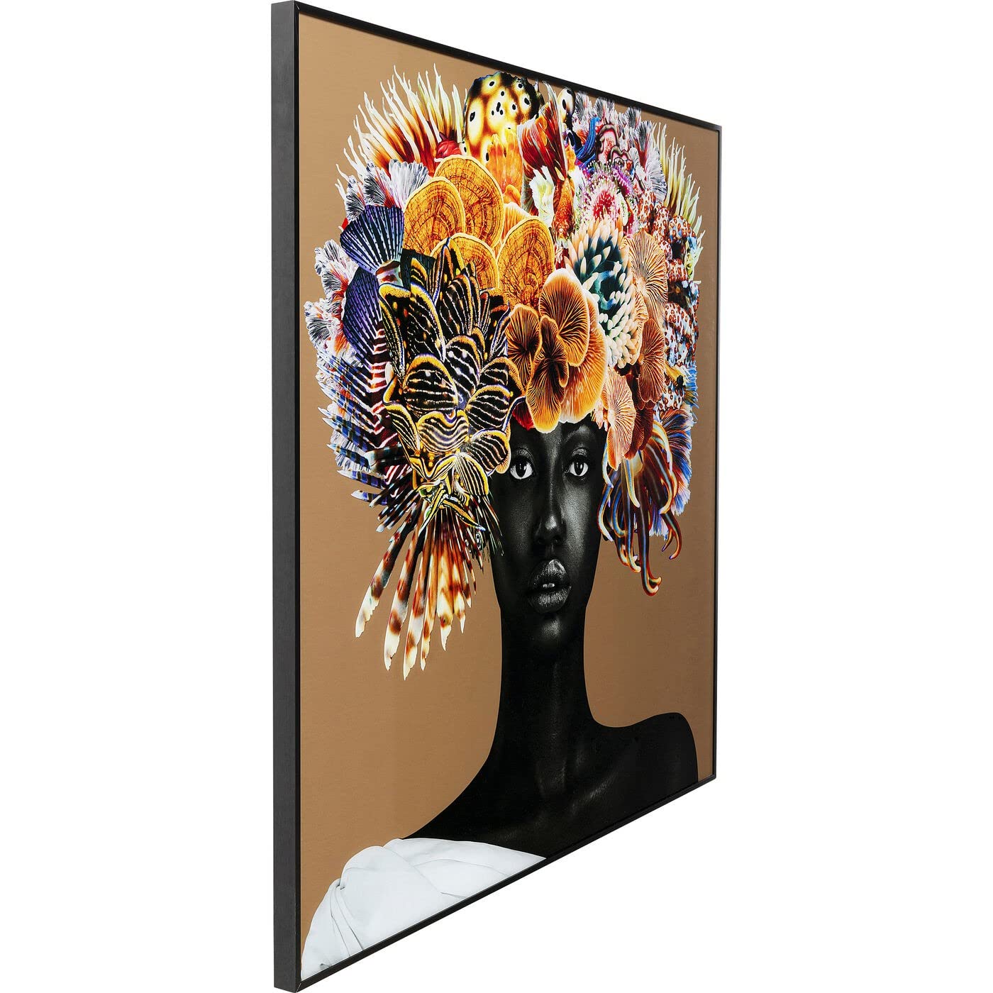 kare-design-bild-flower-hair-mehrfarbig-120x120-cm-alu-rahmen image 5
