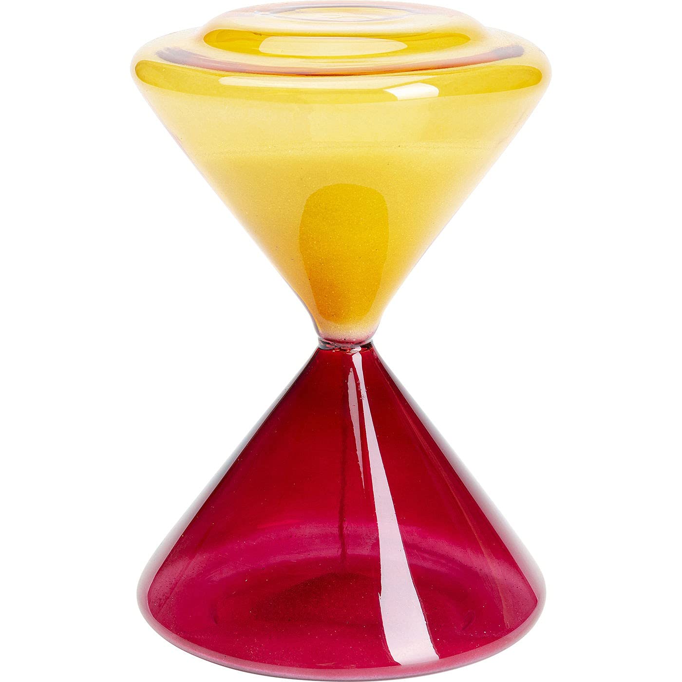 kare-design-sanduhr-timer-rot-orange-18-cm image 1