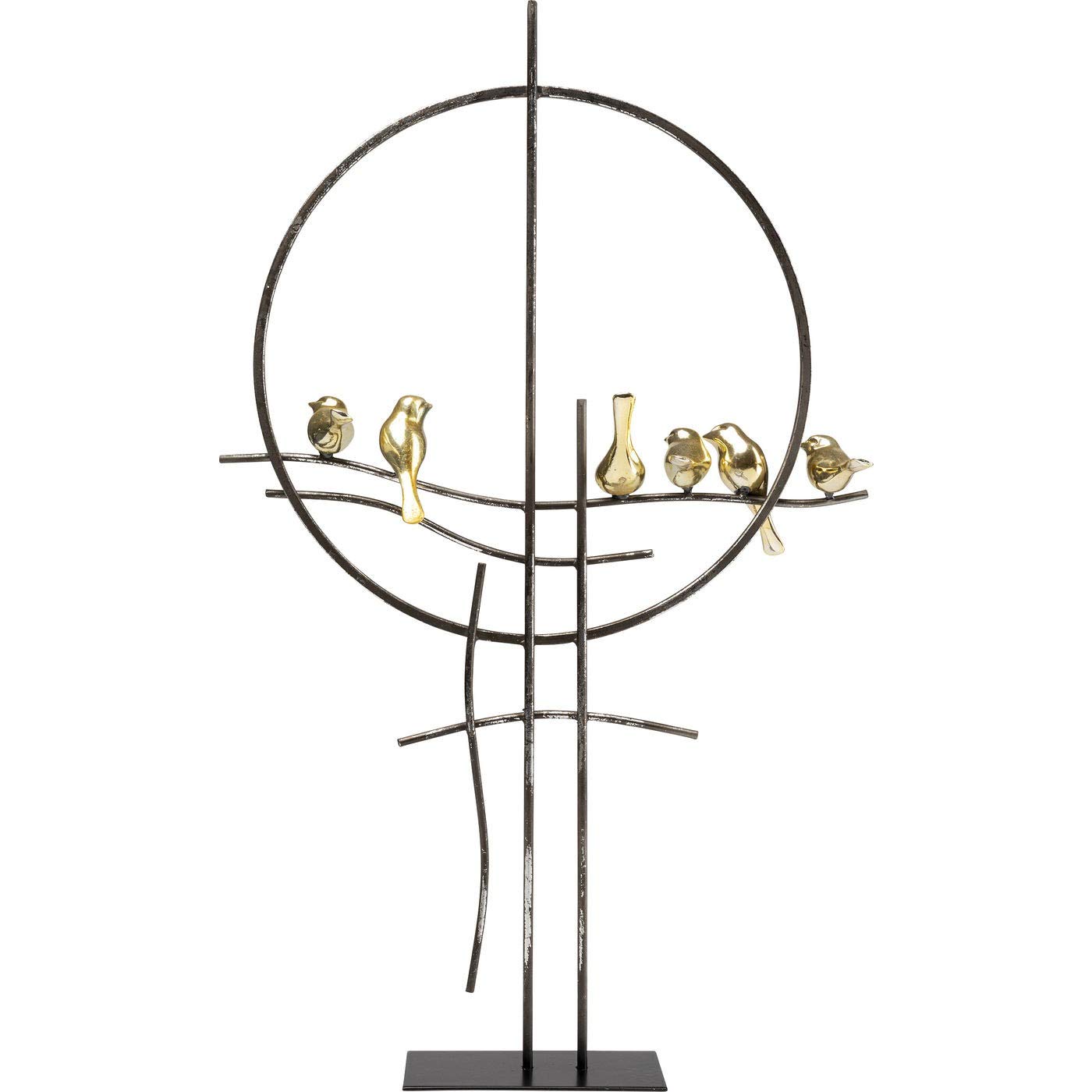 kare-design-deko-objekt-tweet-schwarz-gold-64x29x10-cm image 1