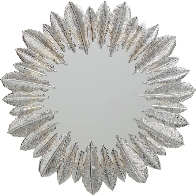 kare-design-wandspiegel-feather-dress-silber-49-cm image 1