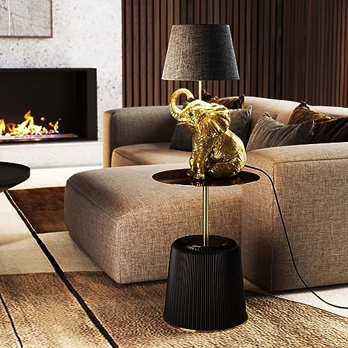 kare-design-tischlampe-happy-elefant-gold-48-cm-elefanten-leuchte-e27 image 7