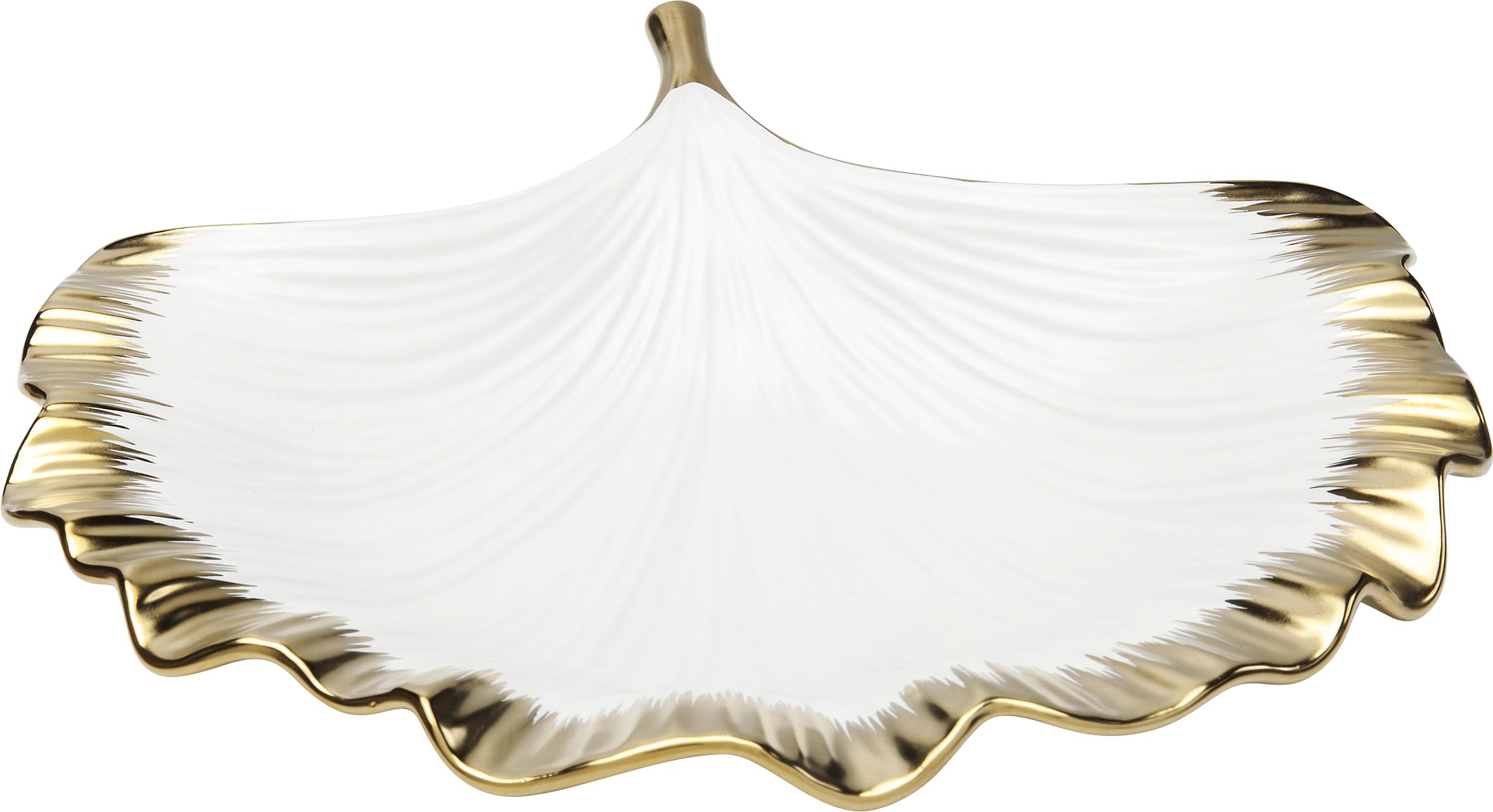 kare-design-deko-schale-ginkgo-elegance-rim-wei-gold-porzellan-obstschale-28cm image 4