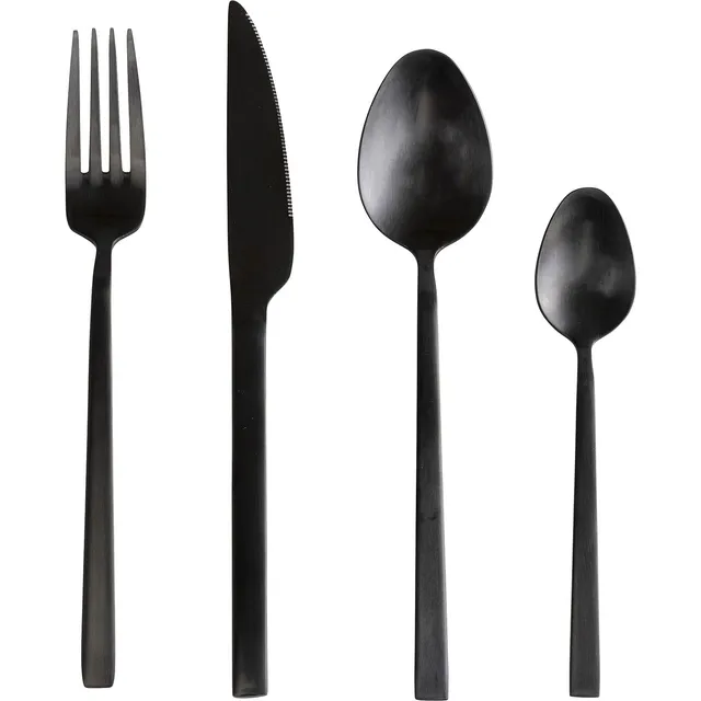 kare-design-besteck-gloria-schwarz-matt-16-teilig-essbesteck-set-f-r-4-personen- image 1