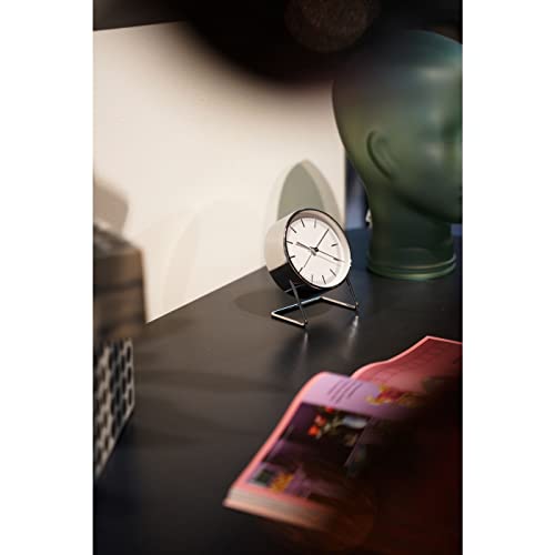 kare-design-wecker-levin-silber-12x10x7-cm-tischuhr-metall-quarz image 7