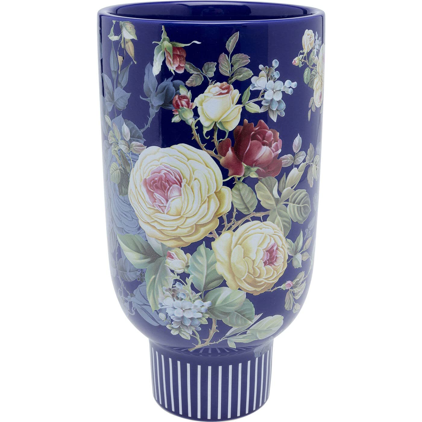 kare-design-deko-vase-rose-magic-blau-blumenvase-27-cm-keramik image 1