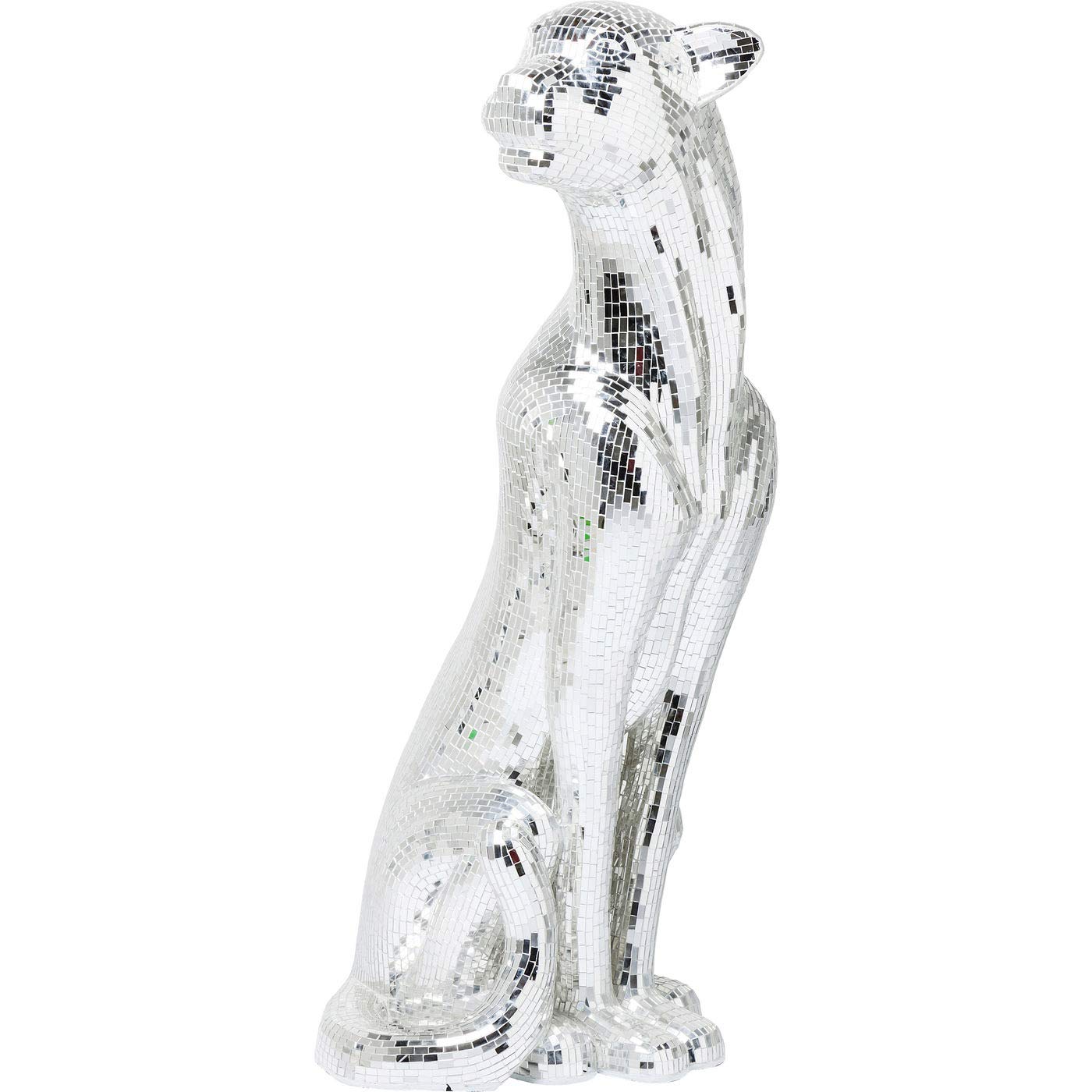 kare-design-welcome-panther-links-xl-silber-mosaik-dekofigur-150x68x55-cm image 8