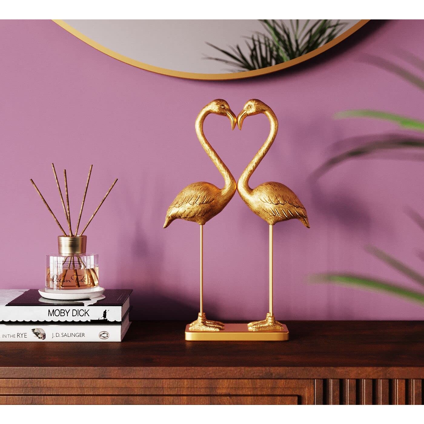 kare-design-deko-figur-flamingo-love-gold-39-cm image 2